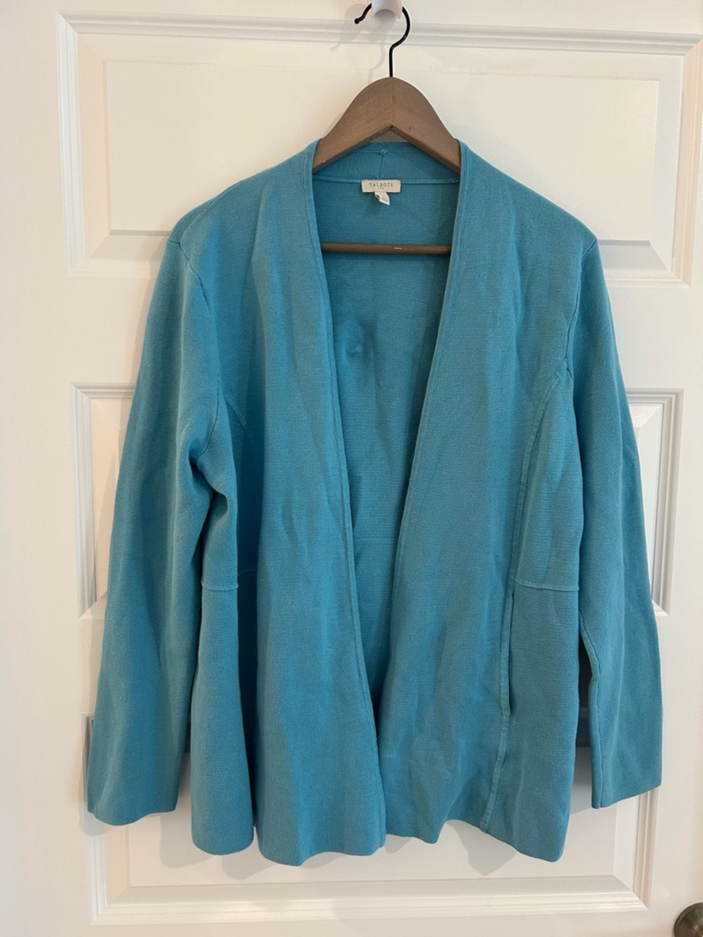 Talbots Cardigan Turquoise Blue Size L